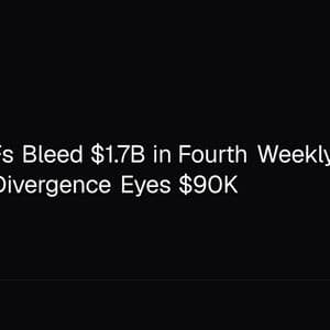 Bitcoin ETFs Bleed $1.7B in Fourth Weekly Outflow as Bullish Divergence Eyes $90K